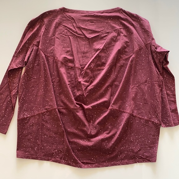 New LULULEMON Back in Action Long Sleeve Shirt Top size 10, Speckles - Picture 7 of 8